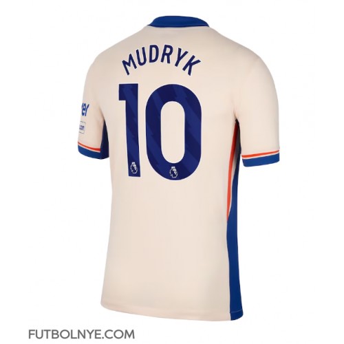 Camiseta Chelsea Mykhailo Mudryk #10 Visitante Equipación 2024-25 manga corta